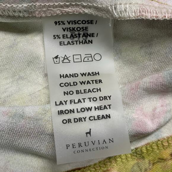 Peruvian Connection XS Womens St Barth Maxi Dress Tank Sleeveless Floral - Picture 8 of 10